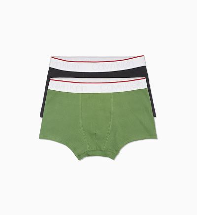 Calvin Klein Ruhák HU122465 | Calvin Klein CK Rib Fiu Alsónadrág Fekete / Zöld
